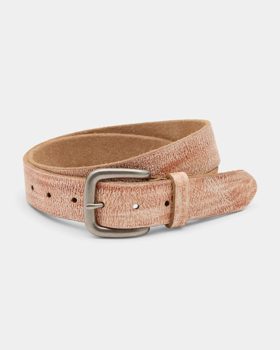 Cracked Belt - White