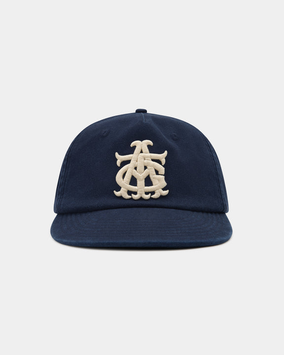 Monogram Cap Soft Brim - Navy