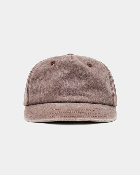 Five Panel Washed Cap - Brown