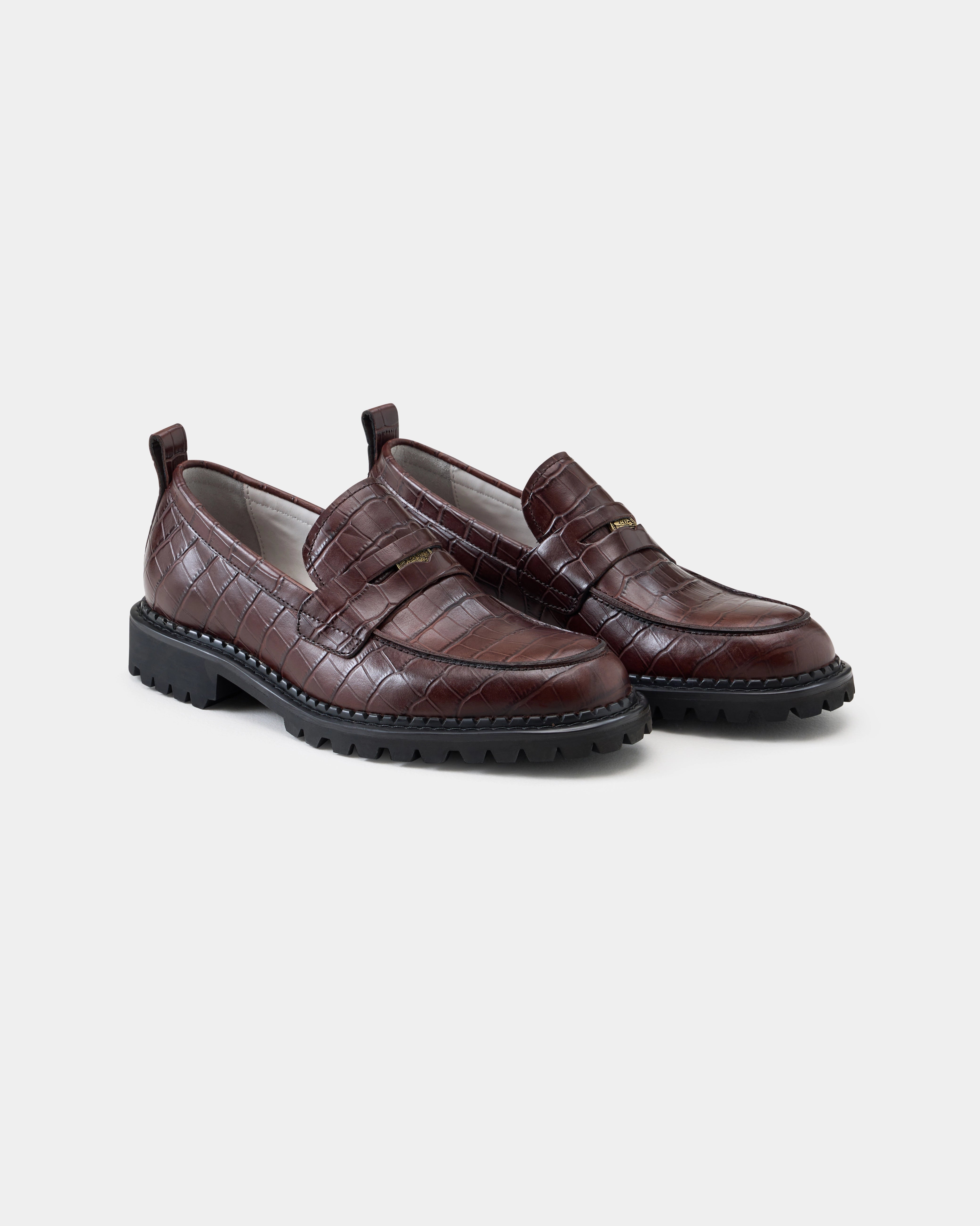 Croc Loafer - Brown image