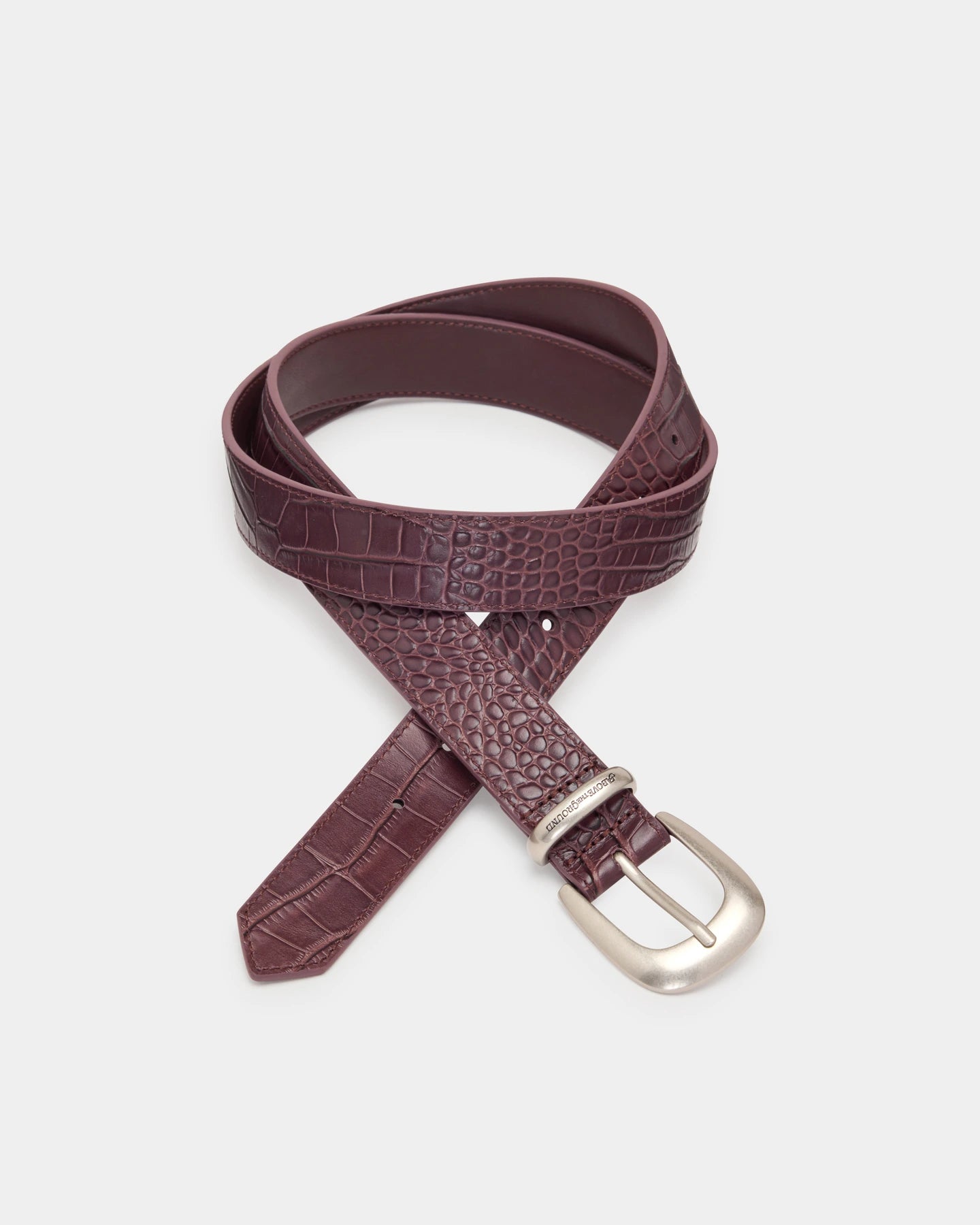 Croc Belt - Brown image
