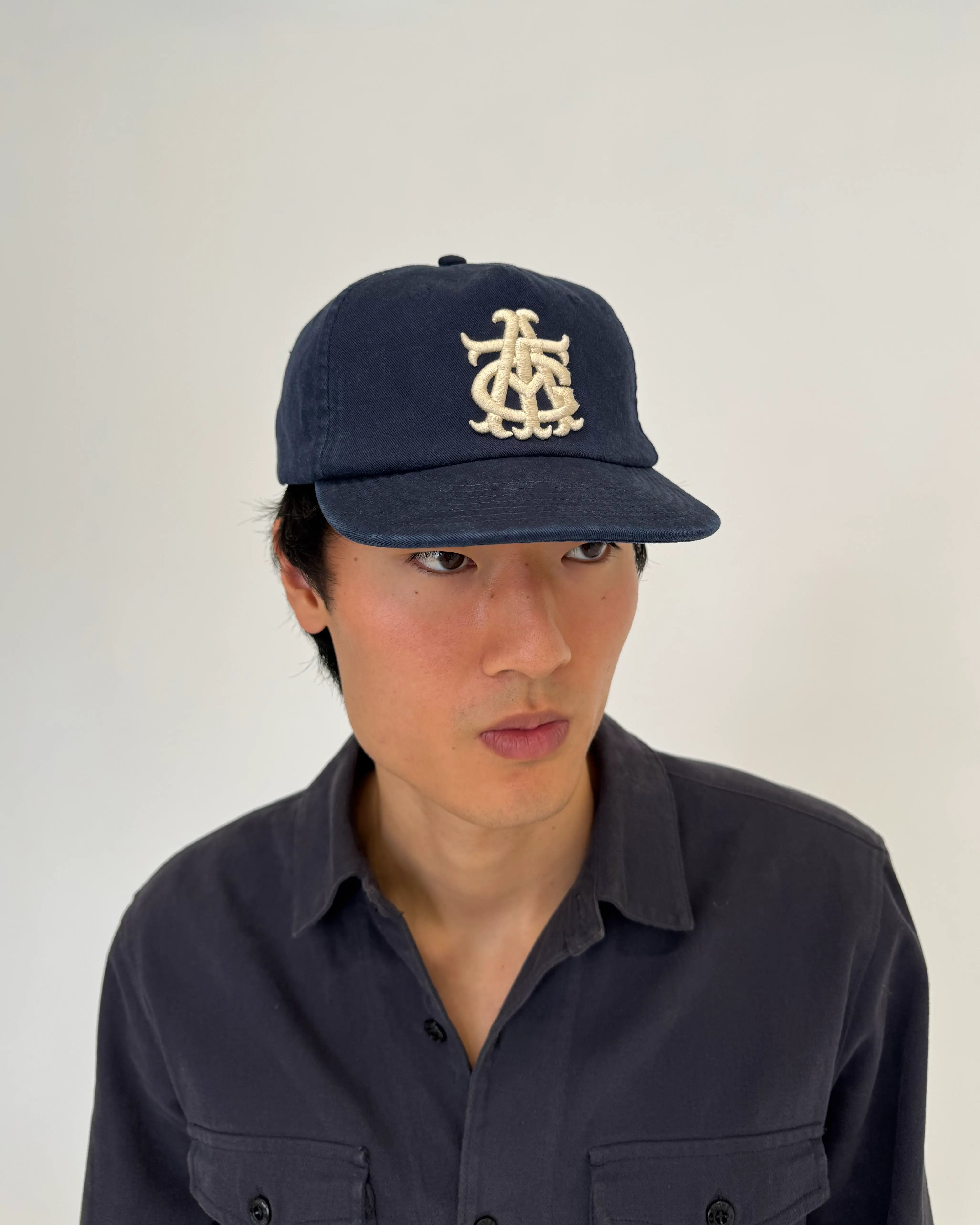 Monogram Cap Soft Brim - Navy image