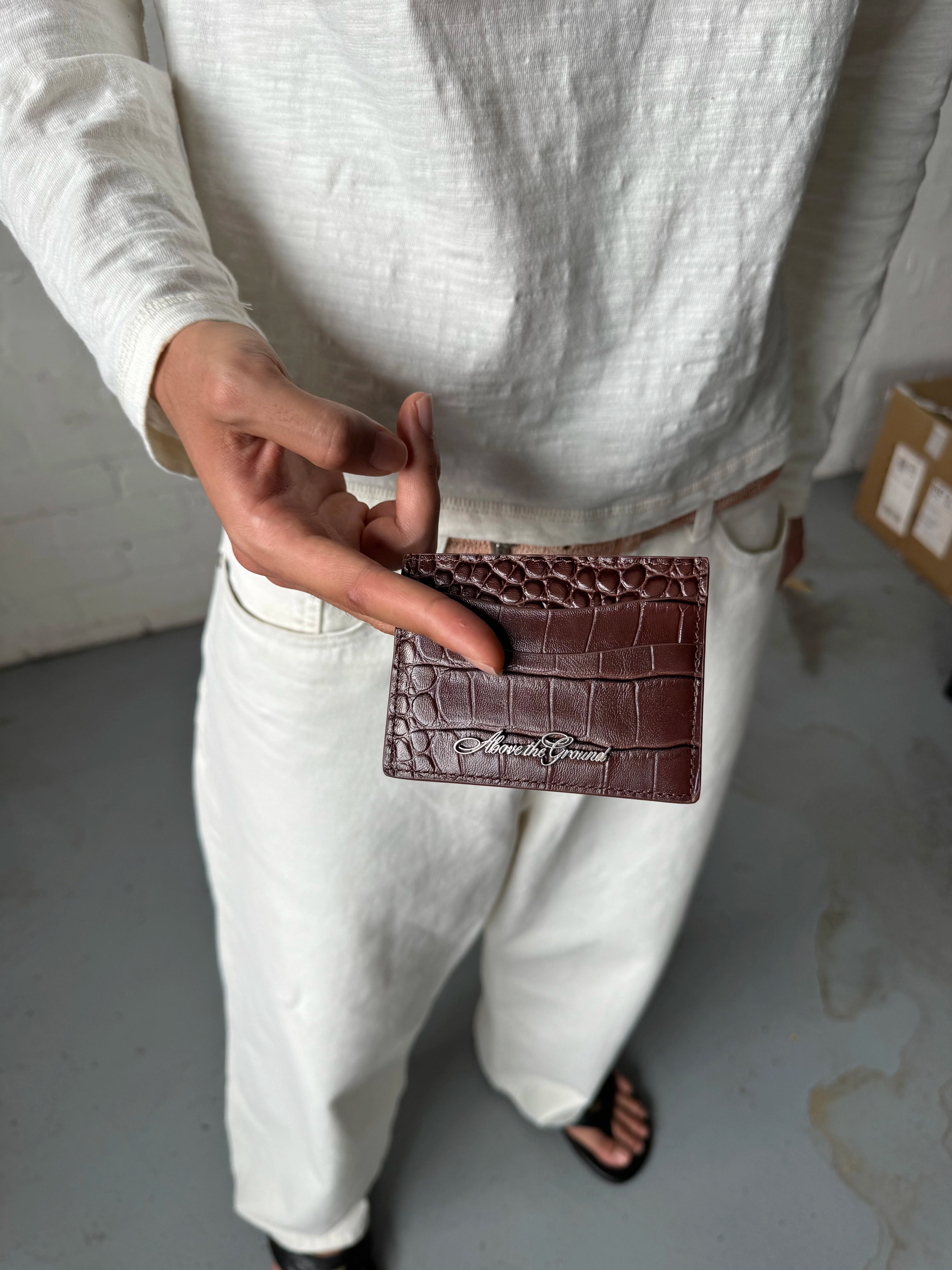 Croc Cardholder - Oxblood image